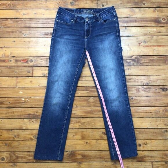 BUFFALO David Bitton jeans straight leg low rise stretchy soft denim size 4 - Picture 8 of 12